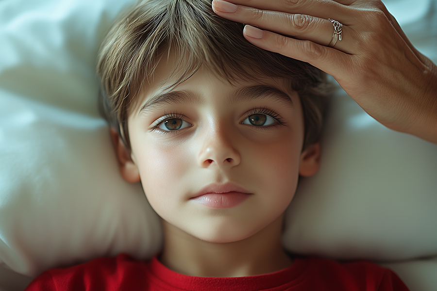 پیکس - اندازه‌گیری تب کودک در خانه با آرامش و اطمینان